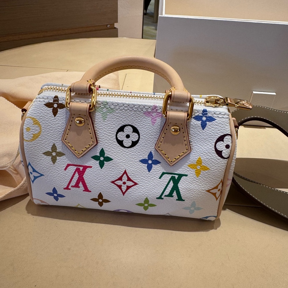 Louis vuitton murakami nano speedy multi color